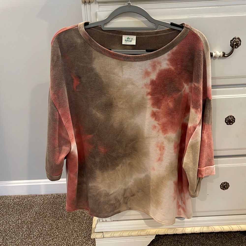 Orange and Brown Tie Dye